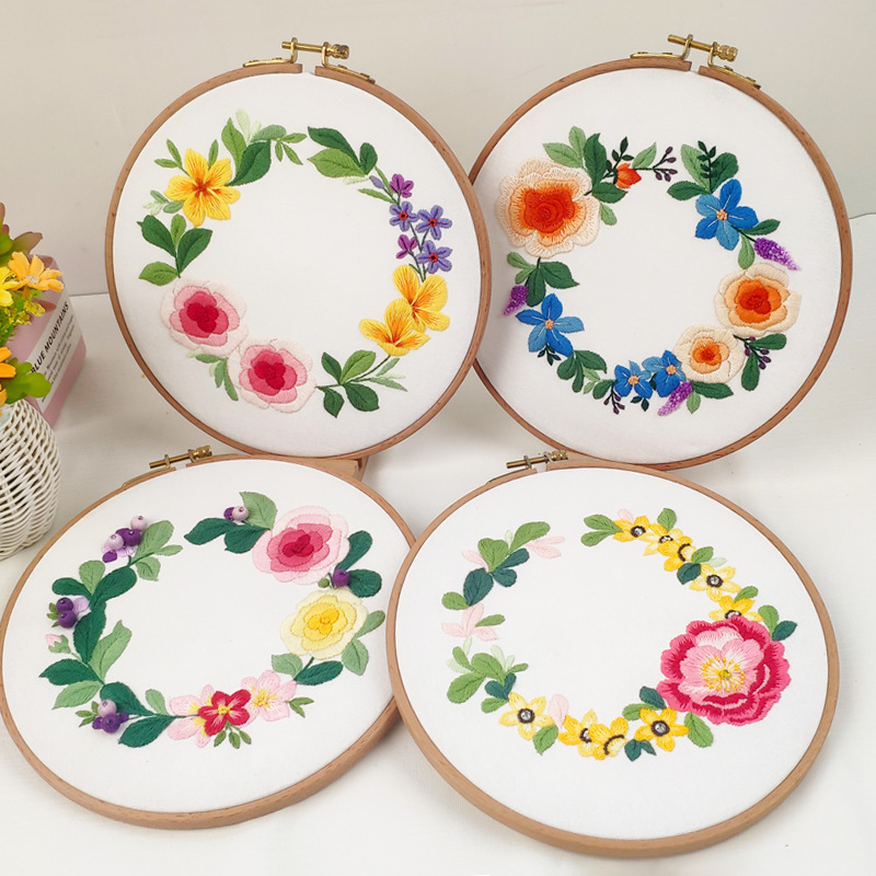 Kit de Bordado con Cinta de Algodón y Lino Tridimensional para Estudio