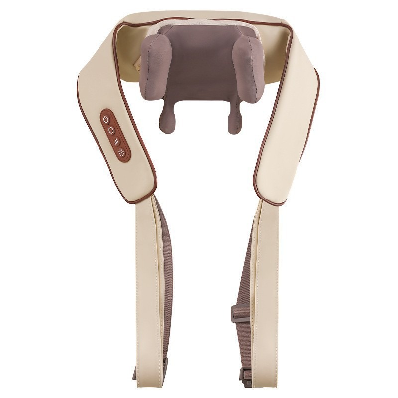 Masajeador de hombros y cuello con compresa caliente, masajeador de músculos cervicales y trapezius, chal de masaje multifuncional, estilo chal image 6