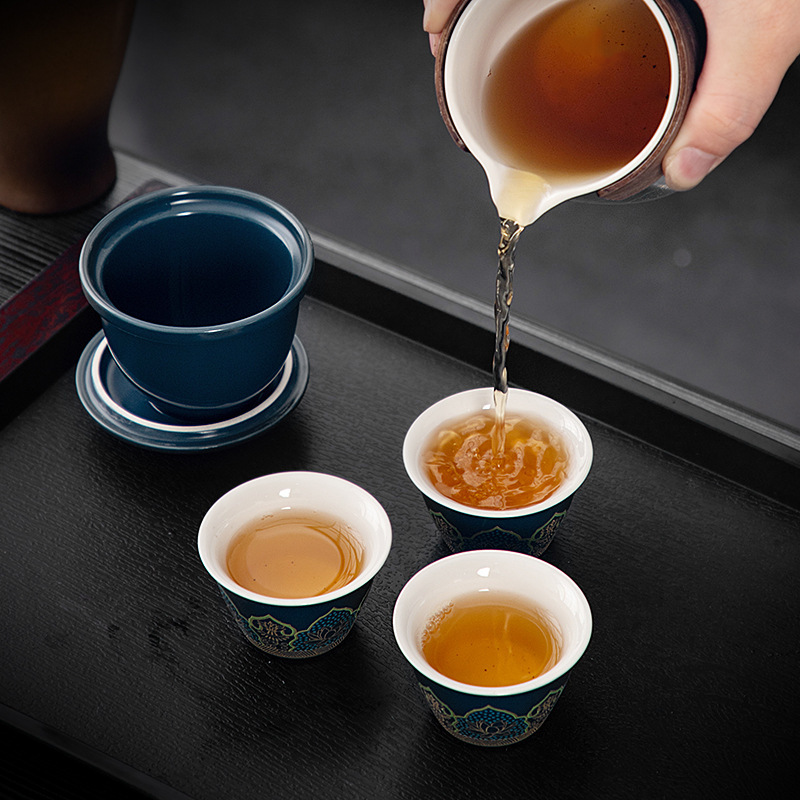 ポータブル旅行茶器快客杯車載一本三杯ビジネスギフト会社イベントお土産ロゴ|undefined