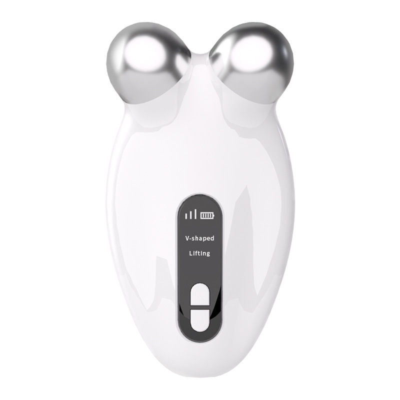 Instrumento de belleza eléctrico transfronterizo Instrumento de masaje facial doméstico Músculo de manzana Rejuvenecimiento de piel masetero Introducción Masajeador de rodillos de vibración
