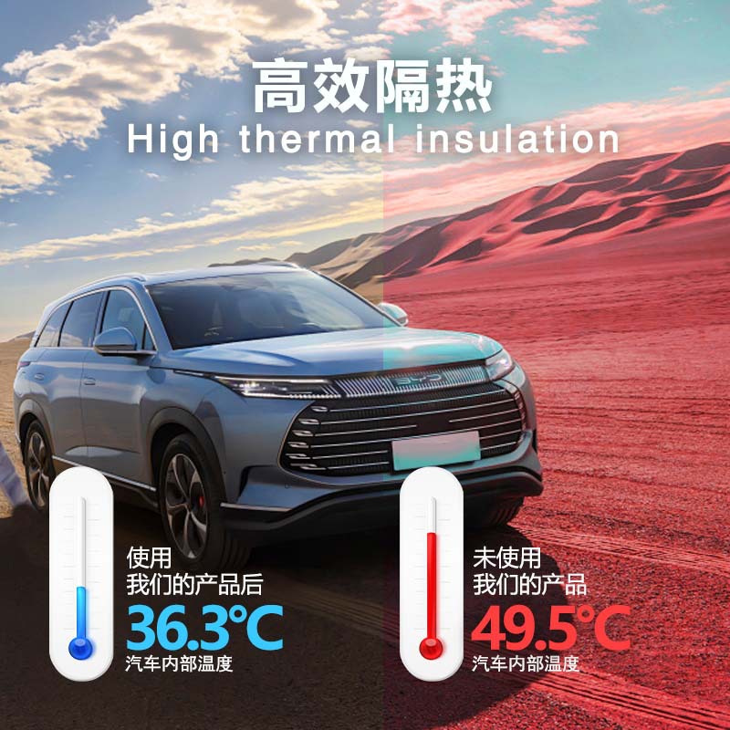 Película de ventanas de automóviles serie de película solar de alto aislamiento térmico transfronterizo anti-ultravioleta comercio exterior al por mayor productos de fama en línea