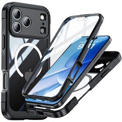 适用苹果17透明三防手机壳magsafe磁吸iPhone17Air户外ProMax防摔