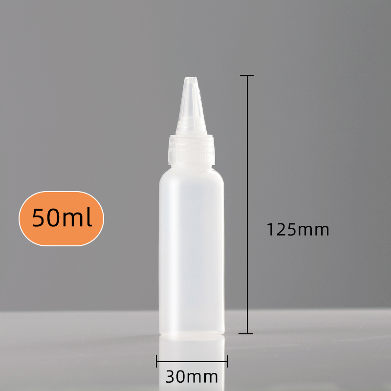 Botella de punta translúcida de 50 ml 3 pcs