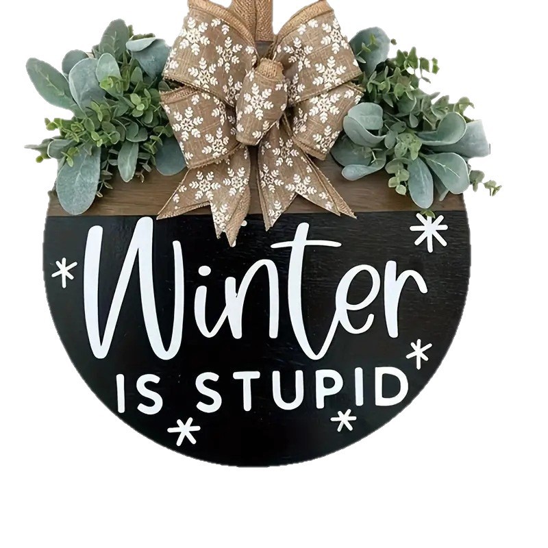 Nuevos productos transfronterizos de Halloween Navidad placa de decoración de madera artesanía colgante colgante de patio