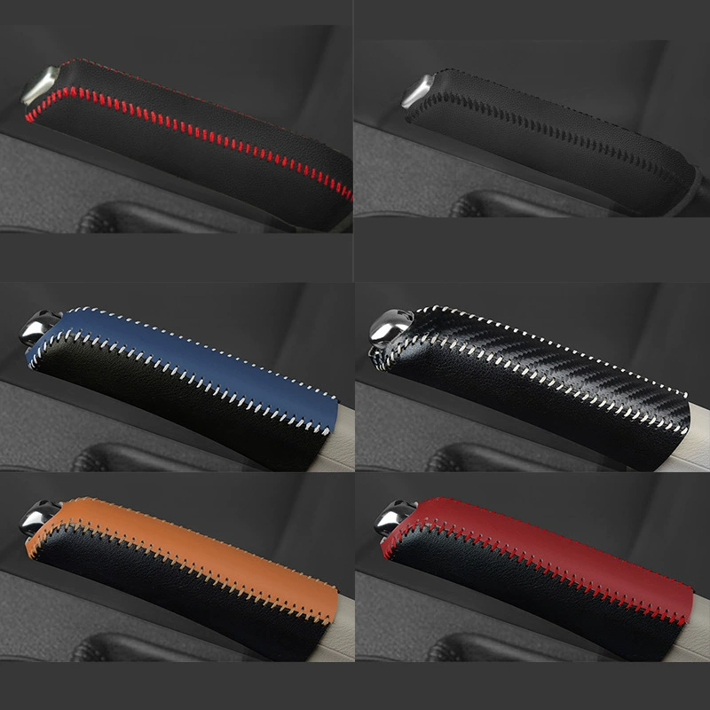 Трансграничная Автомобильная Механическая Автоматическая коробка передач кожаная крышка ручки переключения передач ручного тормоза крышка переключения передач ручной шов крышка головки подвесная крышка рычага переключения передач