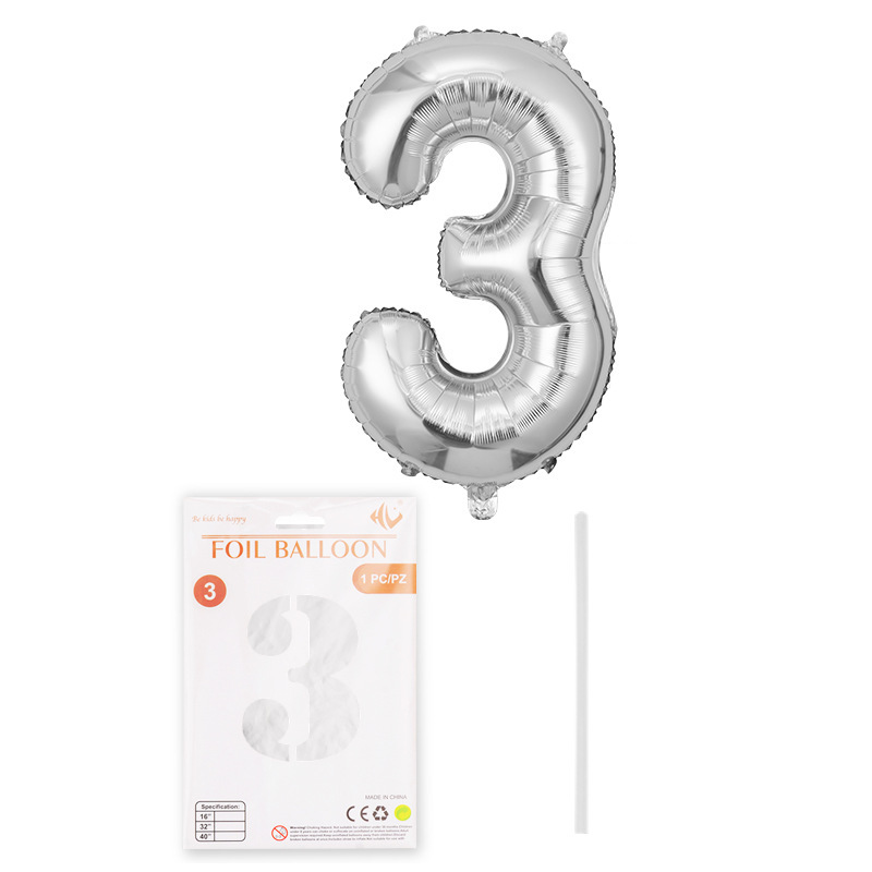 Película de aluminio de 16 pulgadas globo digital tapa dura papel de embalaje independiente tarjeta bola de papel de aluminio decoración de fiesta de cumpleaños al por mayor