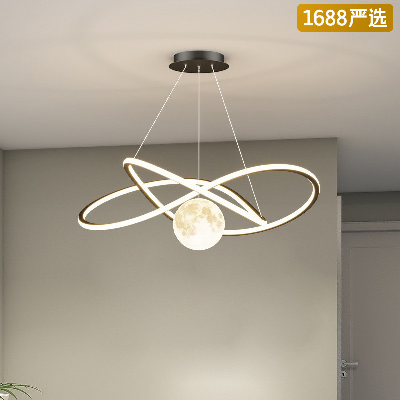 [Selección estricta] lámparas lunares creativas nórdicas lámparas de dormitorio modernas y simples bar 2025 nueva lámpara LED