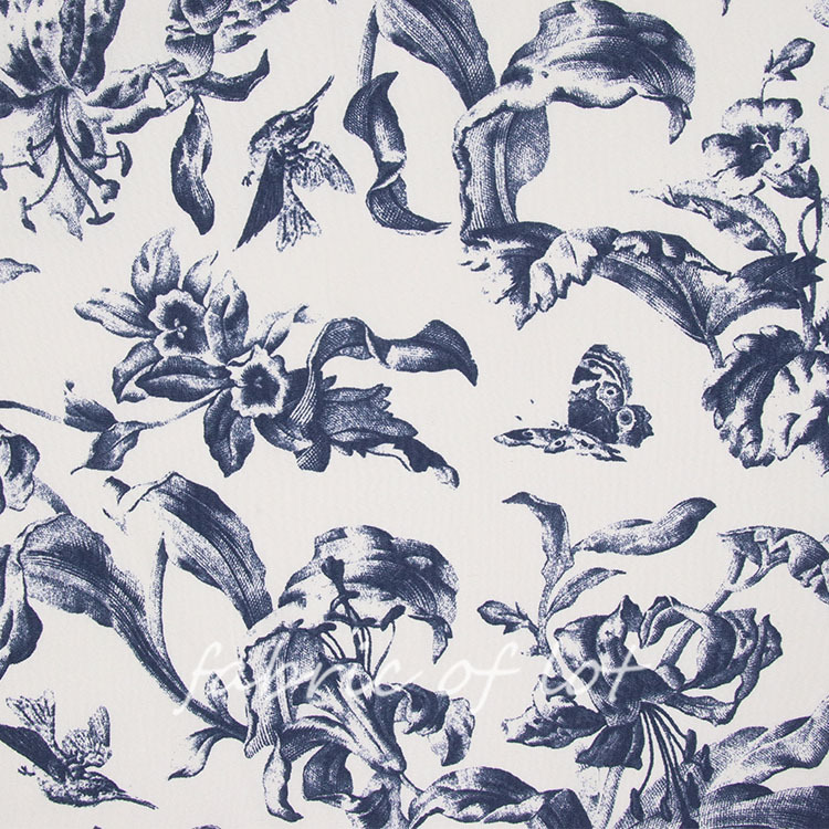 【少量现货】12160P百合印花 莱赛尔亚麻梭织面料女装连衣裙西装