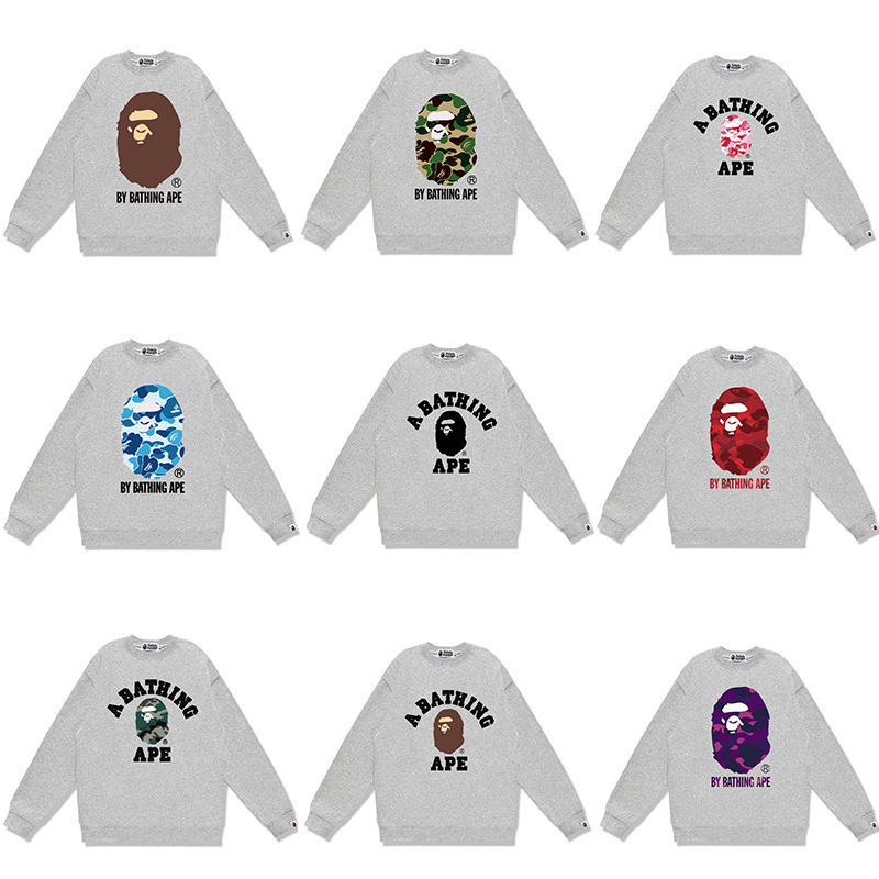 Men's Autumn and Winter Long-Sleeve Letter Print Loose Pullover Casual Sweatshirt Trendy Fashion Brand
