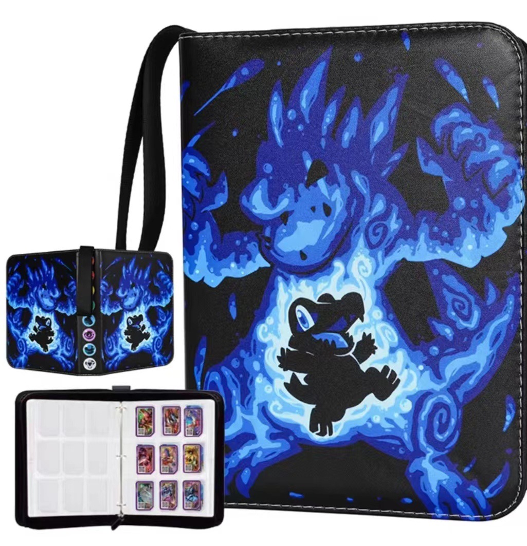 FUENTE fabricante en stock suministro baokemeng juego tarjeta colección libro Magic Baby Tarjeta de cremallera libro de almacenamiento