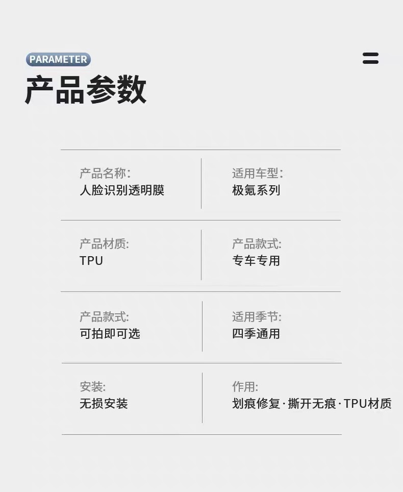 Renewal Protection Film for the Steering Wheel Face Recognition Camera Screen of Zeekr 001/9X/8X/007/Gt/7X/Mix