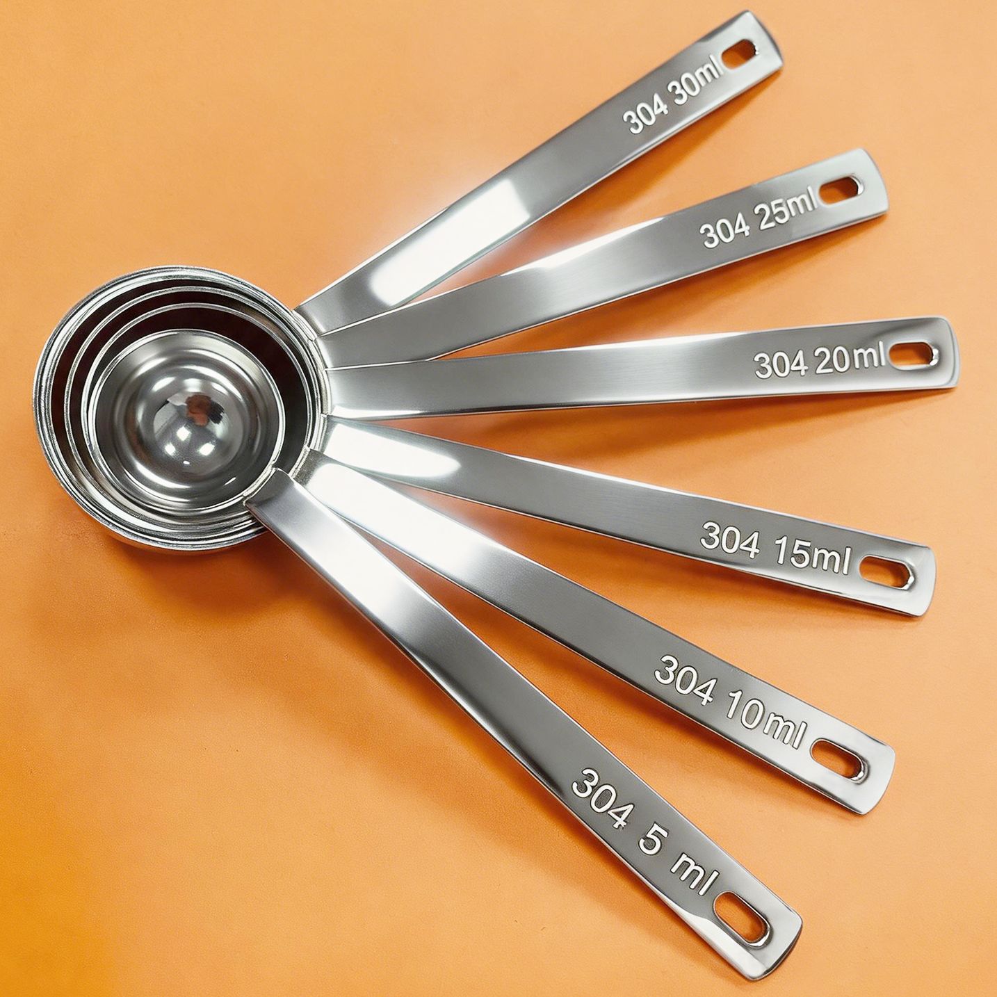 304l cucharas de acero inoxidable, gramos, cucharas de café, cucharas de leche en polvo, cucharas de medición, cucharas de polvo de frutas, cucharas de mezcla, cucharas de vino para hornear