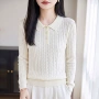 套头女士polo百搭毛衣