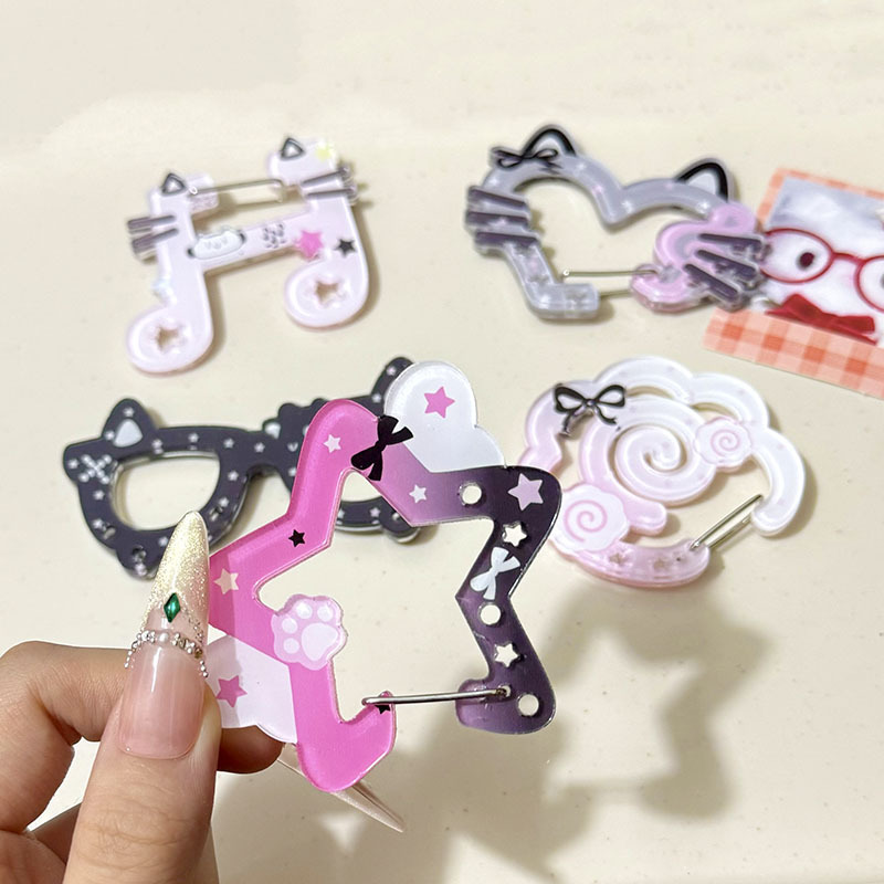 Cute and Fun Acrylic Special-Shaped Multifunctional Keychain Cartoon Shape Carabiner Special-Shaped Climbing Buckle Bag Hanging