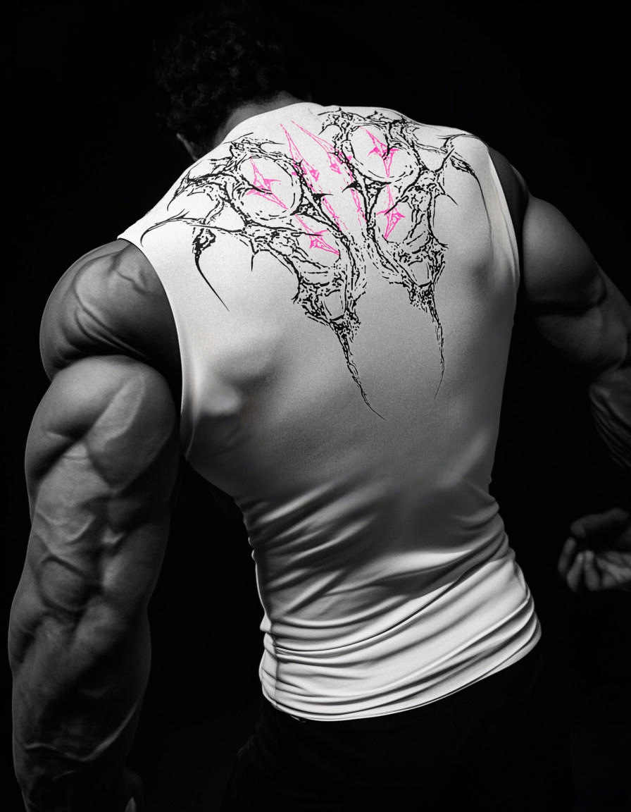 Men's Workout Tank Top, Quick-Dry Fitness Sleeveless Shirt With Print, Stretchy Compression Athletic Vest For Gym, Running, Training_viptrois.com