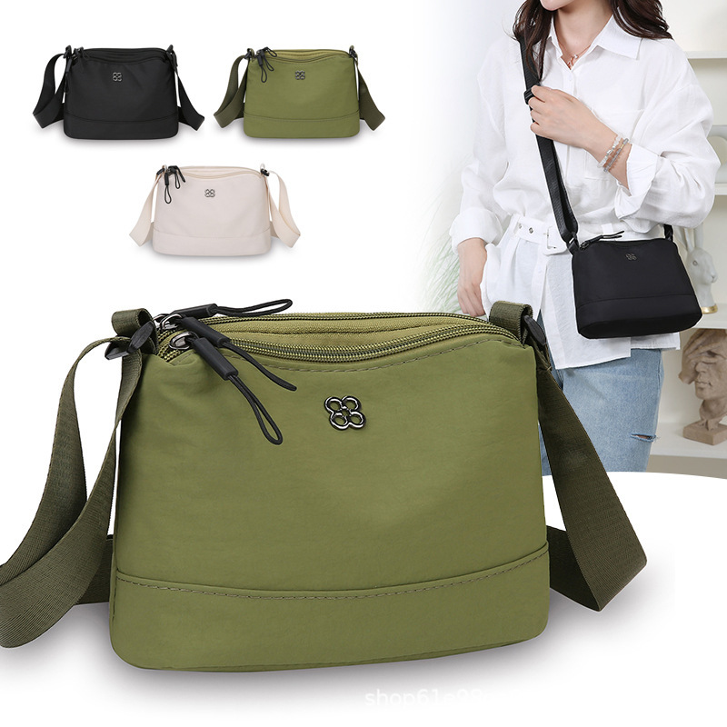 Light Luxury Fashion Simple Women's Versatile Crossbody Solid Color Commuter Shoulder Bag 2026 New Model Multi-Pocket Crossbody
