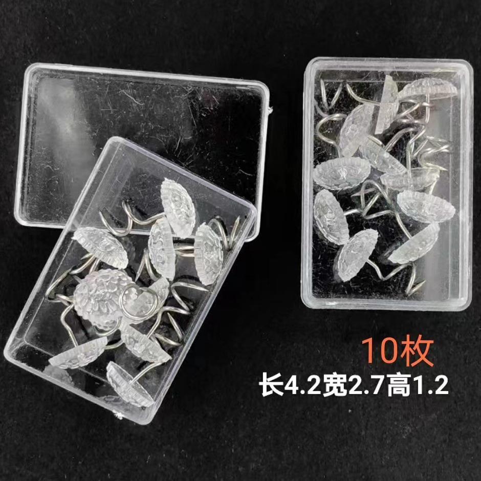 Acero inoxidable transparente espiral aguja cama falda sofá cubierta fijación pin torsión tornillo fijador