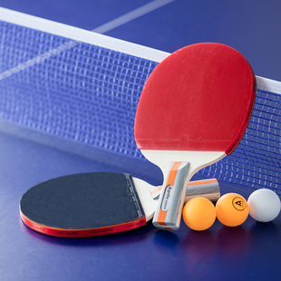 Deli angnete F2320 table tennis racket double-sided reverse glue suit direct shot 2 pieces durable 3 balls for free