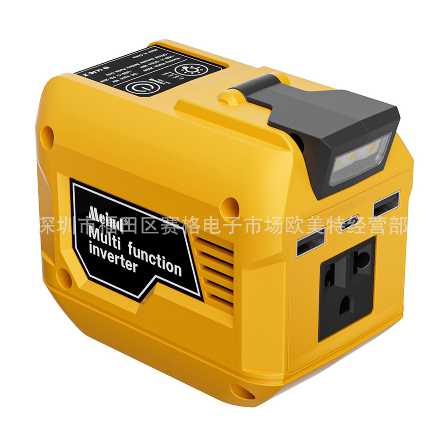 Inverter de batería de litio de 250W para DeWalt DeWalt 18V20V 110V PD20W + QC3.0
