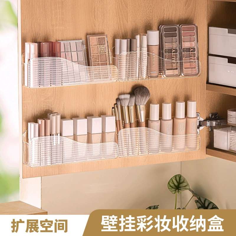 Настенный зеркальный шкаф Nachuan, ящик для хранения, прозрачный ящик для хранения косметики и средств по уходу за кожей, высококачественная полка для хранения с отделениями