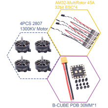 ������AM32������45A ESC 32λ֧��3-6S��ˢ���+PDB 30MM+2807
