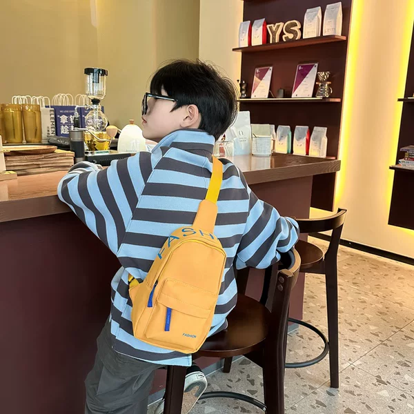 Children Boys Boys Handsome Chest Bag Mobile Phone Crossbody Bag Men's Fashion Girls Going Out Ins Sports Trendy Cool Style
