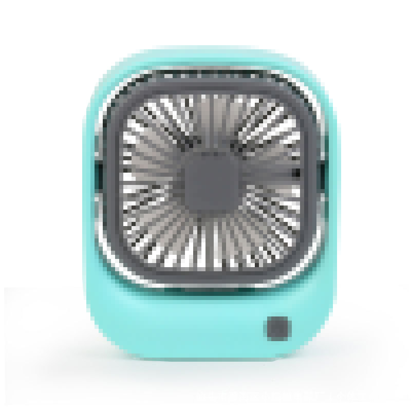 Mini ventilador de escritorio cuadrado transfronterizo USB recargable para estudiantes de escritorio ajustable gran ventilador de viento regalo