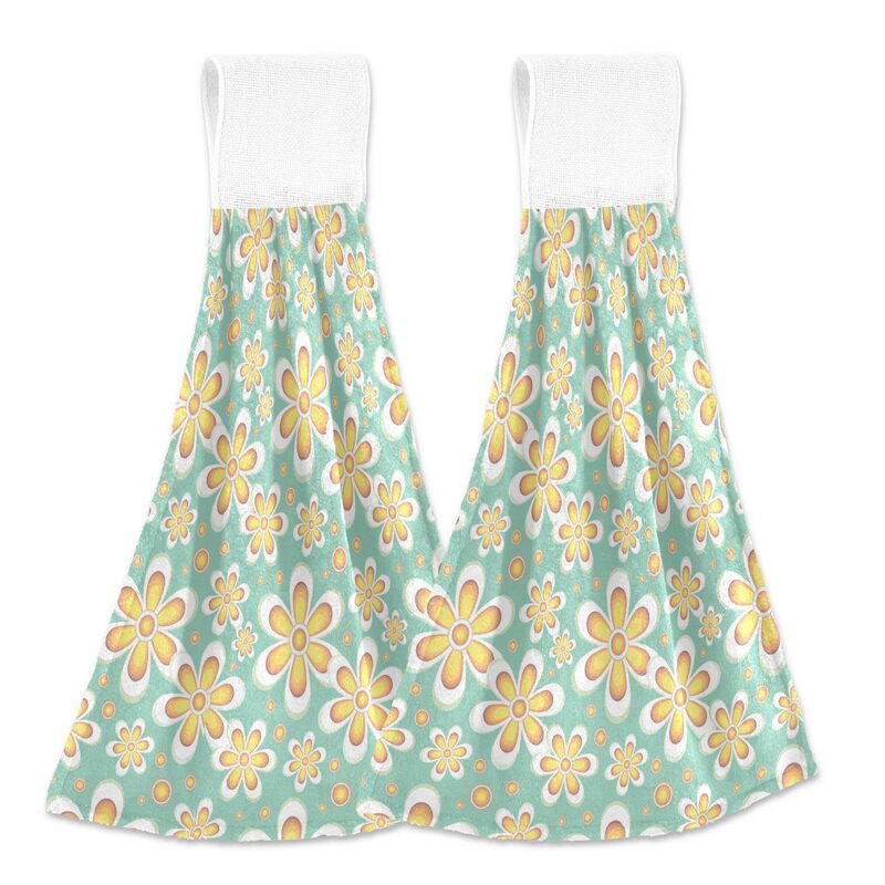 Various Patterns for Kitchen, Bathroom, Laundry, Hand Towels, Hanging Towels with Rings, Dishwashing Cloths, Absorbent Cross-Border Towels