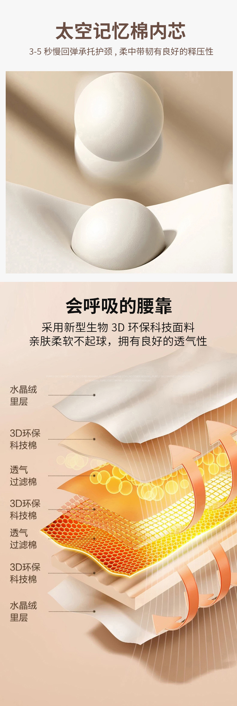 Car Lumbar Support Office Worker Comfortable Waist Support Memory Foam Lumbar Cushion Lumbar Support Manufacturer Wholesale Lumbar Support