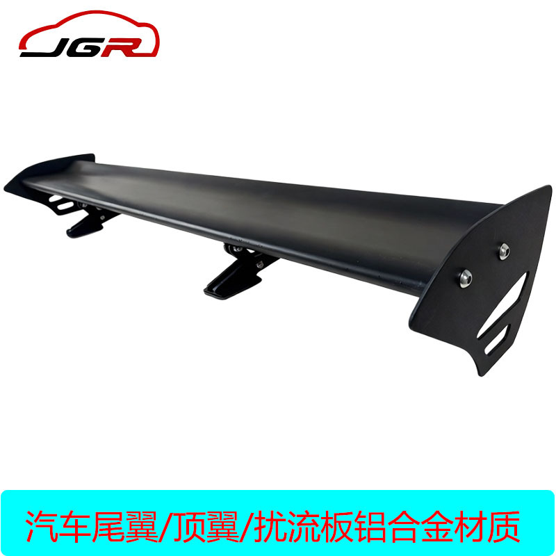 Universal perforated car spoiler modification, aluminum alloy material, two-box and three-box large spoiler, fixed wind wing, GT racing wing