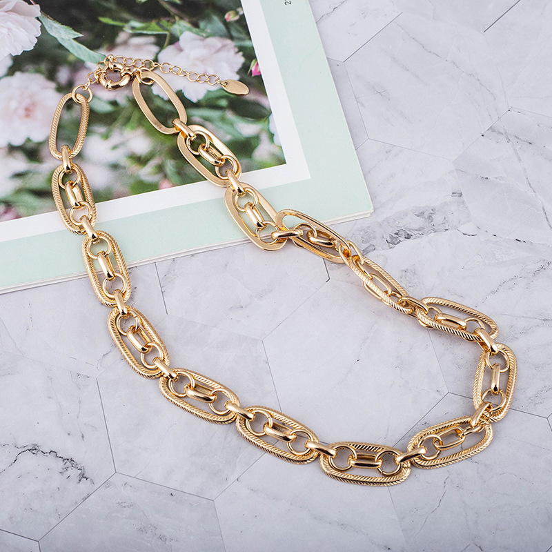 67g Weight Steel Pendant Material Pendant Necklace Classification Steel Chain Material Belcher Chain Chain Type Wedding, Travel Occasion Steel Material Waves Pattern Women'S Gender Simple Style, Classic Style Style Simple Style Classic Style Waves Steel Belcher Chain Pendant Necklace In Bulk 5