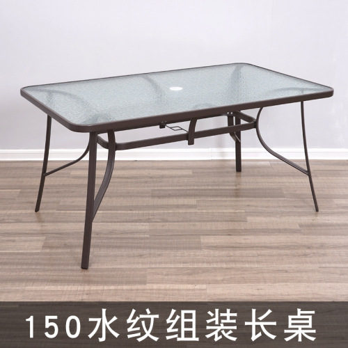Outdoor folding table tempered glass small round table square table casual dining table simple portable home small apartment round table