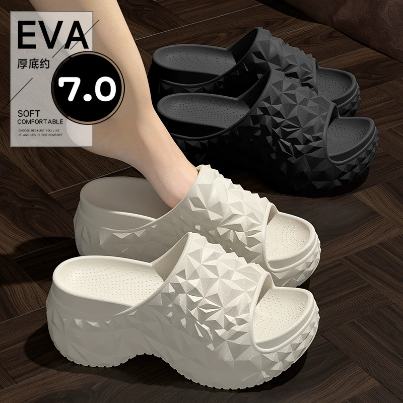 Тапки с толстой подошвы для женщин, носящие сосновую кондитерскую