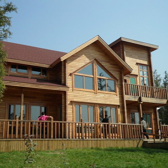 Casa de madera móvil al aire libre famosa casa de alojamiento hacer lugar escénico granja casa pequeña casa patio casa de madera china puede hacer