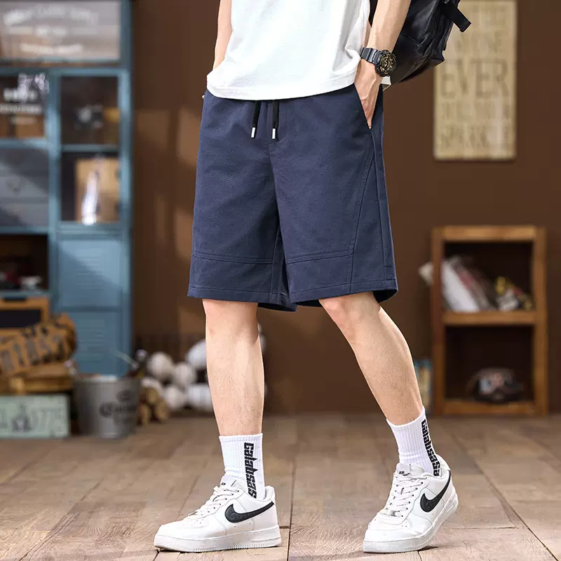 尚谷男装 夏冰丝短裤超薄面料休闲短裤百搭宽松韩版潮流裤子