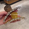 Advanced crab pin, crystal, shark, hairgrip, hairpins, high-quality style