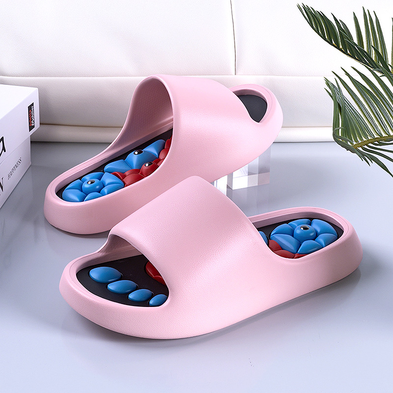 Pantofole da casa da donna con piastra per agopressione di alta qualità per massaggio plantare, comodi sandali estivi casual antiscivolo_voghion.com