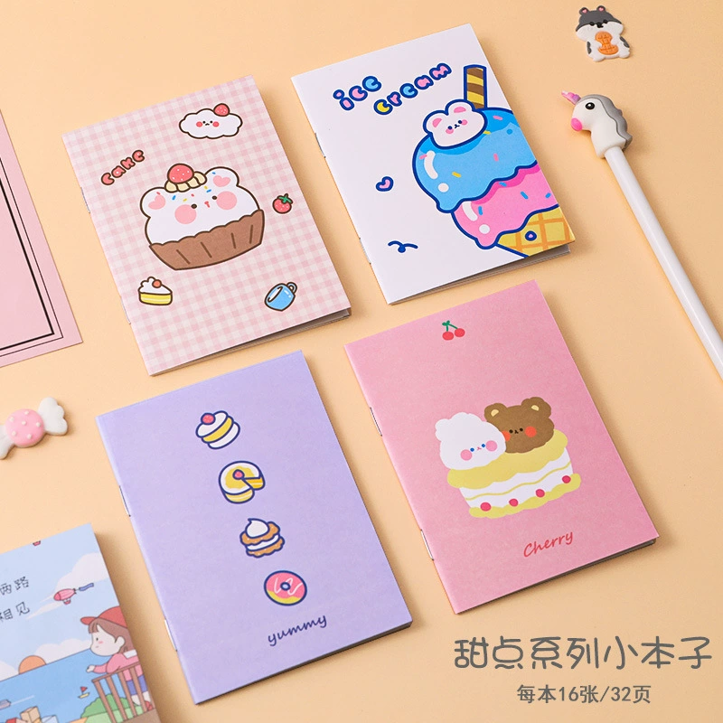 Cartoon book, stationery, small handheld notebook for students