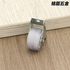 Thick Silent 1-inch Flat Plate Directed Wheel Industrial Wheel Small PVC Hand Truck Wheel Display Stand Silent Wheel