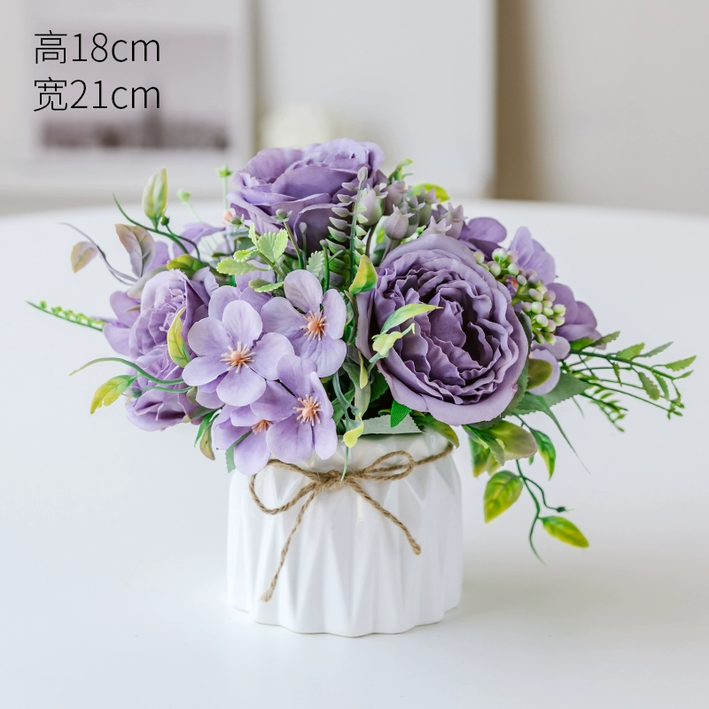 Nordic simulation flower decorative flower decorative flower room fake flowers fake flower plastic flower dining table flower bionic bionic flower bleaching flowers