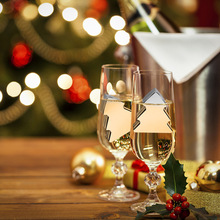 圣诞节礼物啤酒威士忌速冻金属冰块 304不锈钢圣诞树冰酒石