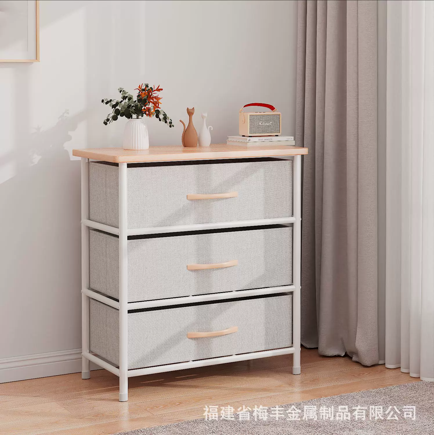 【定制】置物架简易收纳架防尘收纳整理架卧室客厅家用钢木置物架