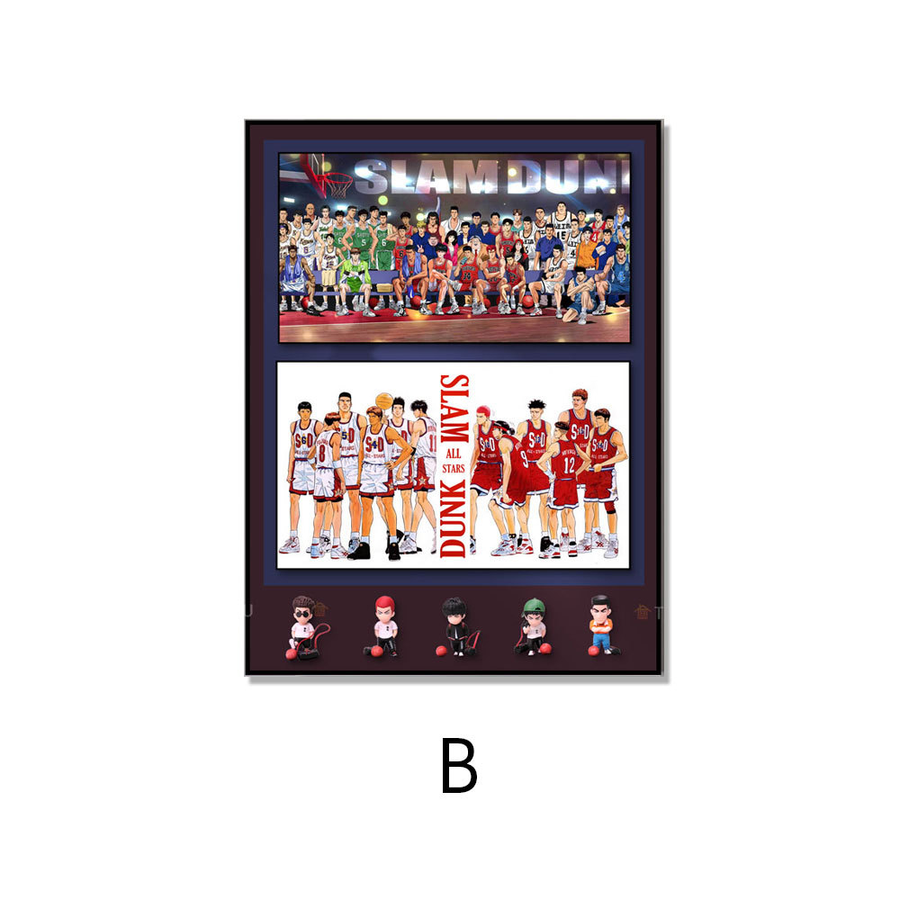 Slam Dunk moda hecha a mano pintura decorativa hecha a mano pintura real salón sofá Fondo dormitorio pasillo colgante pintura