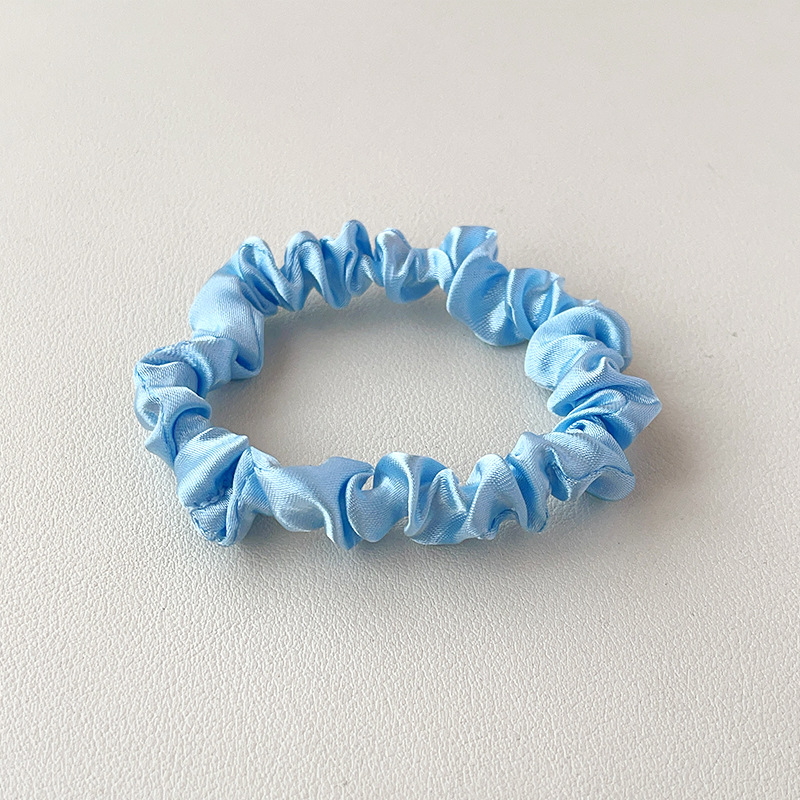 Donas para Cabello de Satén Estilo Retro de Tela Alta Elasticidad para Cola de Caballo