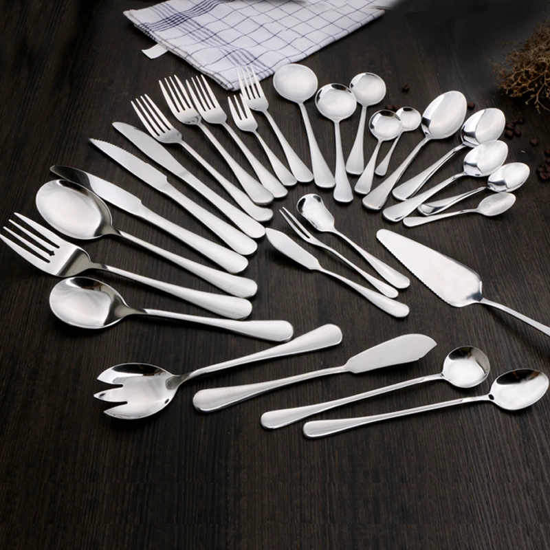 Tableware stainless steel, spoon for hotel, fruit fork, set