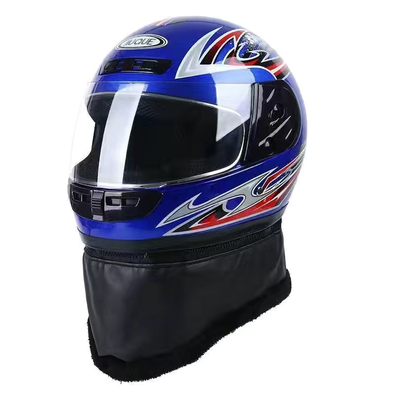 Casco de otoño y invierno anti-níma de cuatro estaciones caliente vehículo eléctrico para hombres y mujeres casco completo de seguridad tipo cubierto anti-fría medio casco para montar