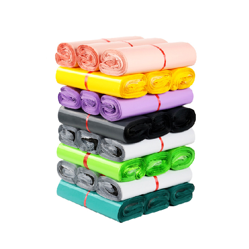 Bolsa de mensajería bolsa de embalaje blanca de plástico grueso bolsa de embalaje de comercio electrónico entrega bolsa impermeable autoadhesiva precio al por mayor