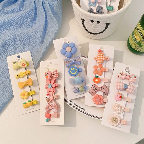 Baby hair accessories clip children's small hair clip cute baby super cute infant sweat hair card girl fetal hair headband