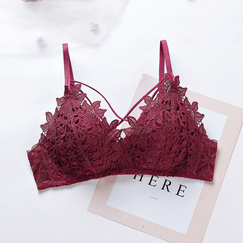 Thin Miai sexy lace bra and panties set without wires push-up triangle cup women's underwear drop shipping