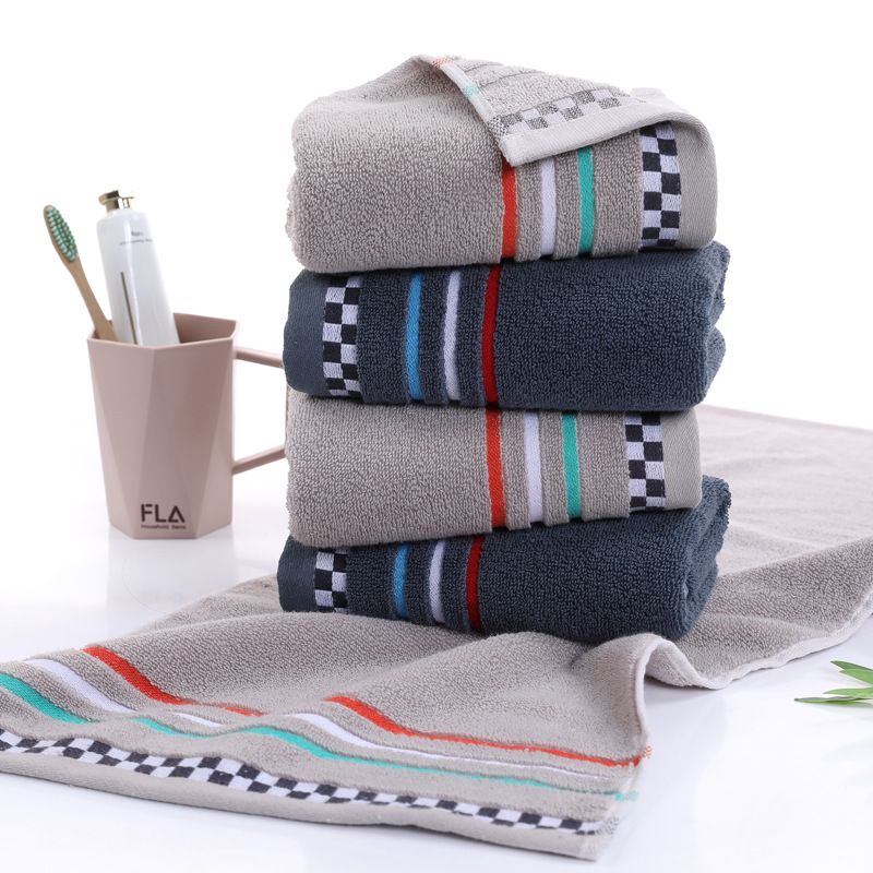 Serviette de visage en coton douce et absorbante pour bain maison_voghion.com